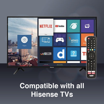 Laser Remote Control for Hisense TV Black