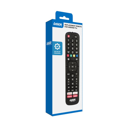 Laser Remote Control for Hisense TV Black