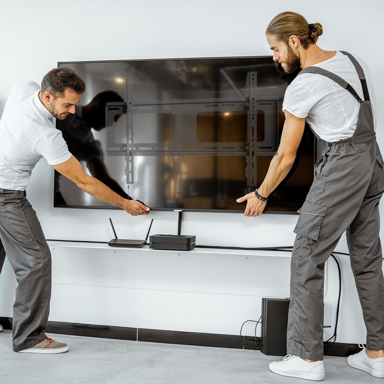 Laser Fixed Slim Profile TV Wall Mount - 37 to 80 Inch Panels