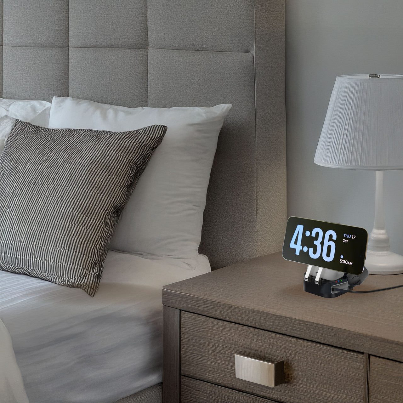 Laser 3 in 1 Foldable Wireless Charging Stand Black