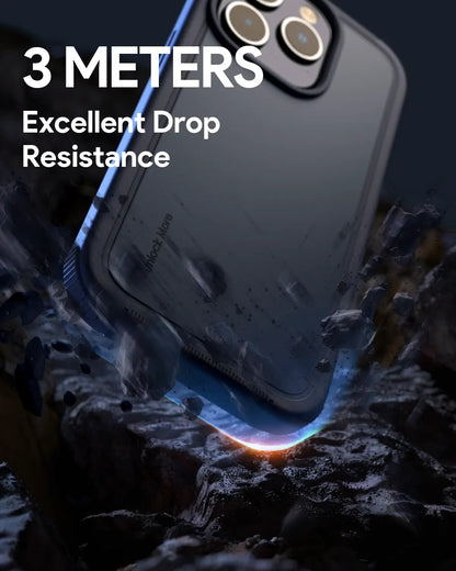 Aukey Urban Guard Elite Magnetic Hard-Shell iPhone 15 Pro Max Phone Case - Dark Gray (UG10D)