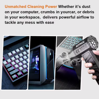 Wireless turbojet dust collector, 130,000 RPM power, lightweight ABS jet hair dryer, a multi-scenario cleaning tool for home, office, car and camping