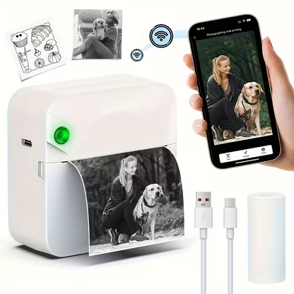 Wireless Portable Mini Thermal Printer | Multi-Scenario Printing Kit supports photos, labels, and to-do lists. Perfect for both gifting and personal use.