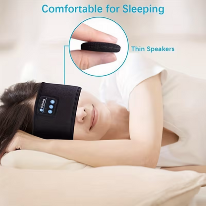 The dual-purpose wireless headphones for sleep and exercise feature a headband design that is light, thin and soft, providing a comfortable fit without pressing on the ears