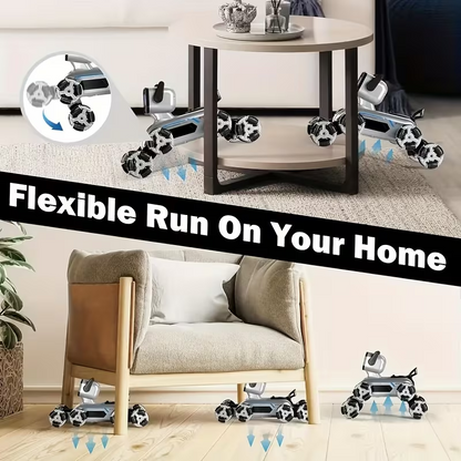Eight-Wheeled Robotic Dog: Flexible Limbs, Adapts to Various Terrains. Indoor & Outdoor Fun Toy (No Feeding Required), A New Robotic Companion, Perfect for Birthday/Christmas Gifts – An Ideal Festive Present.