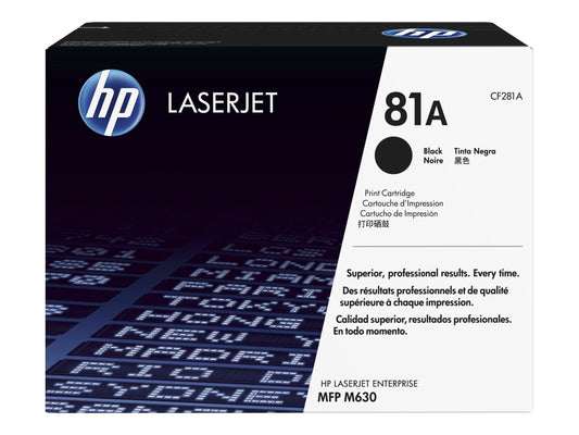 HP 81A BLACK TONER - FOR M604,M605, M606, M630 SERIES PRINTERS