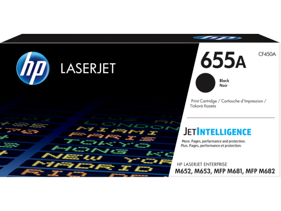 HP 655A BLACK ORIGINAL LASERJET TONER CARTRIDGE