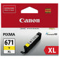 CANON CLI671XLY YELLOW EXTRA LARGE INK TANK FOR MG5760BK MG6860 MG7760