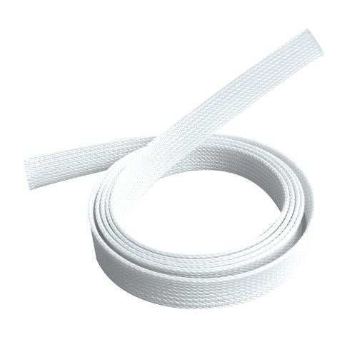 Brateck Braided Cable Sock (40mm/1.6' Width) Material Polyester Dimensions1000x40mm -- White (LS)