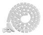 Brateck 30mm/1.2' Diameter Coiled Tube Cable Sleeve Material Polyethylene(PE) Dimensions 1000x30mm - White (LS)