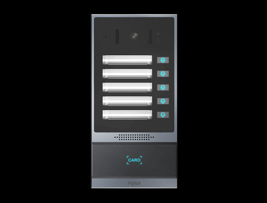 Fanvil i63 Outdoor Audio/Video Intercom, 2 SIP Lines, 5 DSS Keys, PoE, IP66 & IK07, RFID Reader , ONVIF, 2Yr Warranty