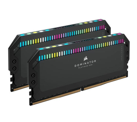 Corsair DOMINATOR® Platinum RGB 64GB (4x16GB) DDR5 UDIMM 6600Mhz C32 1.1V Black Desktop PC Gaming Memory