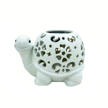 Solar Powered Turtle Light Resin Statue