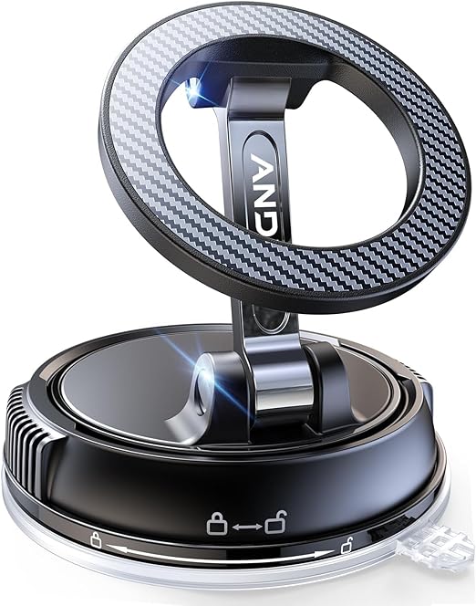 Car Phone Holder for  [78+LBS Strongest Suction & 2400gf Magnetic] 360° Adjustable Car Phone Mount-Car Phone Holder
