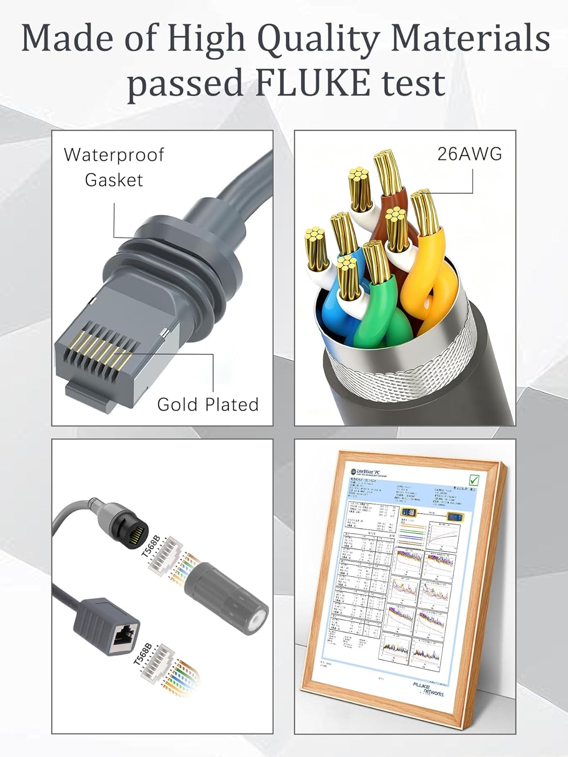 Starlink Ethernet Adapter Cable  for starlink gen 3/Mini Dish IP68 Waterproo