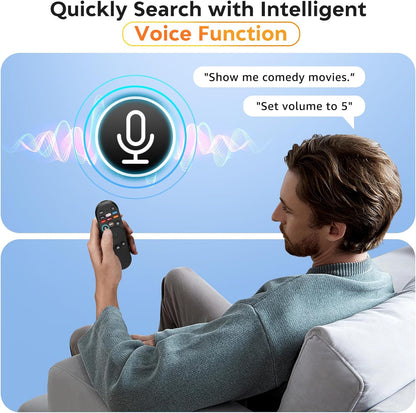 Voice Remote Control for Vizio-Smart-TV-Remote-Replacement XRT270 for Vizio FHD 4K Quantum D/P/M/V-Series Smart TV