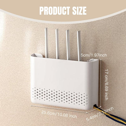 WiFi Router Storage Box 10x7x2 Inch Router Hider Wall Mounted WiFi Box Hider ABS Easy Installation WiFi Storage Box for Living Room Decoration