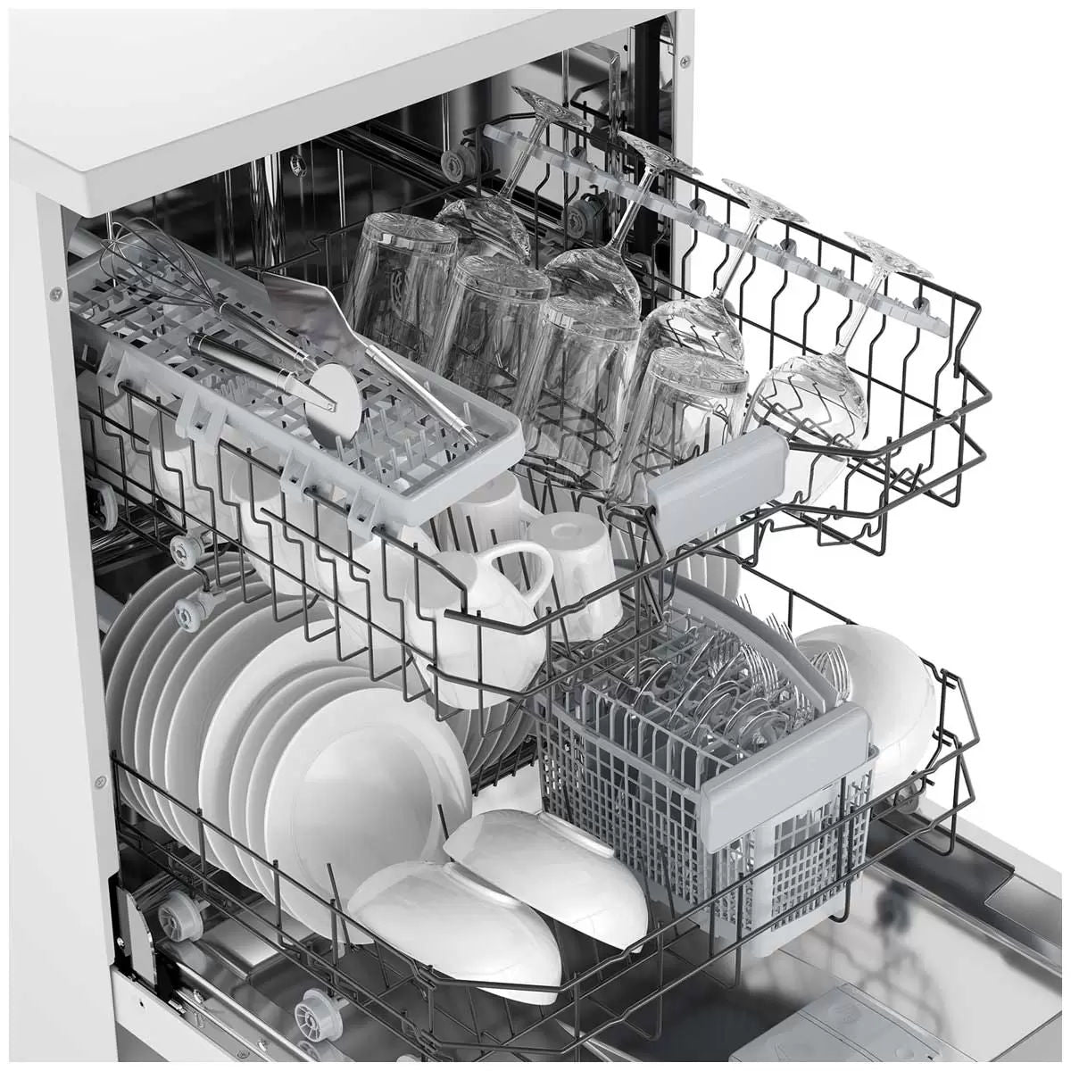 Westinghouse freestanding sensor dishwasher white