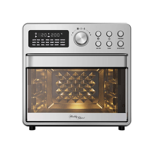 16L Stainless Steel Air Fryer Convection Oven with Dual-Heating
