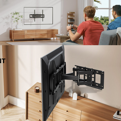 Full Motion Wall Mount TV Bracket Swivel & Tilt LED17 32 40 43 50 55 60 65 70 75 Double arm