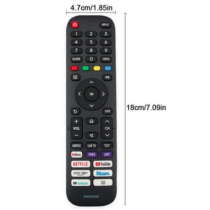 EN2Q30H For Hisense VIDAA TV Remote Control 55Q8/65Q8 75Q8 EN2AB30H 85A7HAU 65SX