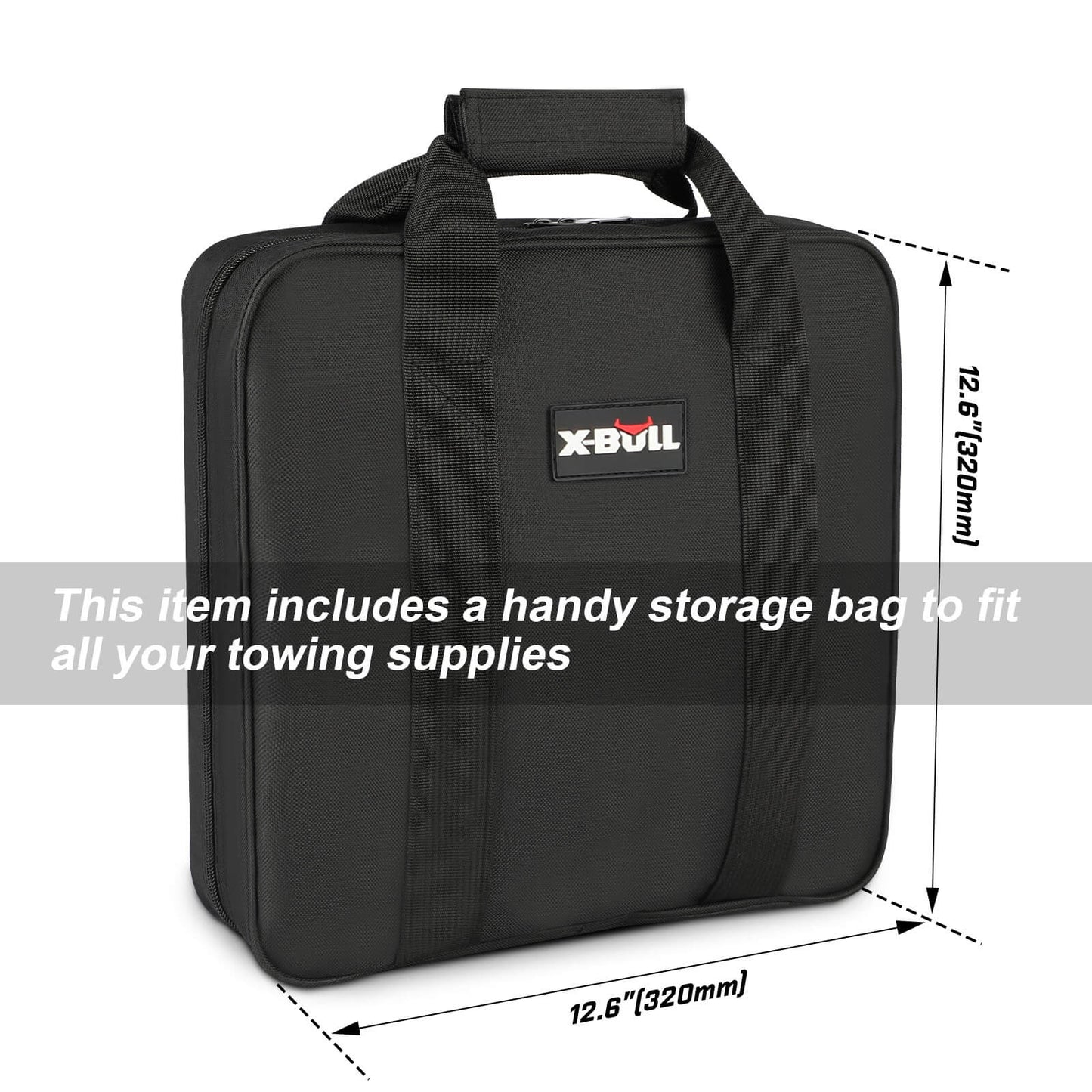 X-BULL 4WD Recovery Kit Snatch Strap Hitch Receiver Folding Shovel Survival 4X4