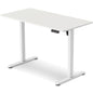FORTIA Sit To Stand Standing Desk, 120x60cm, 72-118cm Electric Height Adjustable, White
