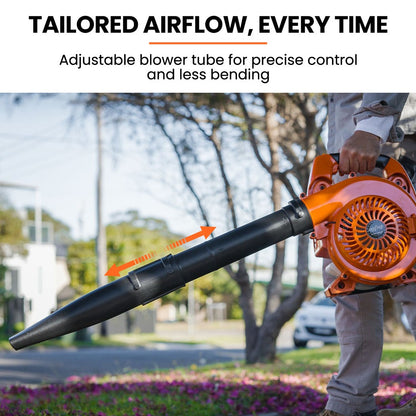 MTM Petrol Leaf Blower 26CC 2-Stroke Petrol Hand Garden Yard Outdoor Two