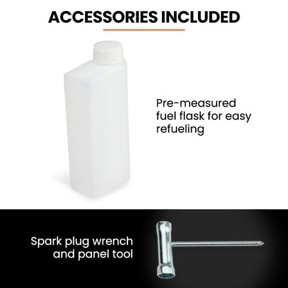 MTM Petrol Leaf Blower 26CC 2-Stroke Petrol Hand Garden Yard Outdoor Two