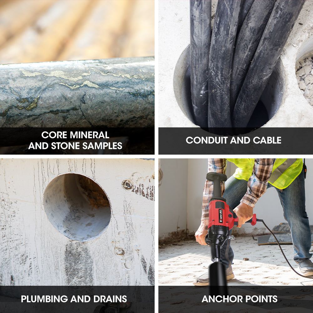 BAUMR-AG HC-120 1800W 120mm Handheld Concrete Core Drill