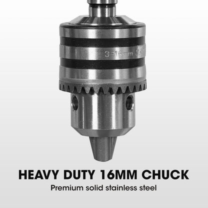 Baumr-AG 600W 12" Pedestal Bench Drill Press, 12 Speeds, 16mm Chuck (DP17)