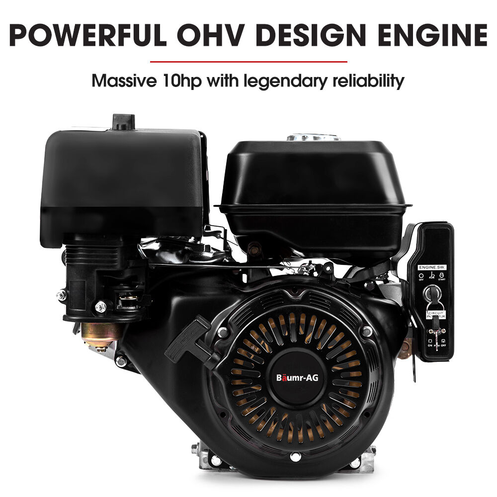 BAUMR-AG BSR5000 Mini Loader Skid Steer, with Bucket, 10hp OHV 4-Stroke Petrol Engine, 200kg Rated Operating Capacity