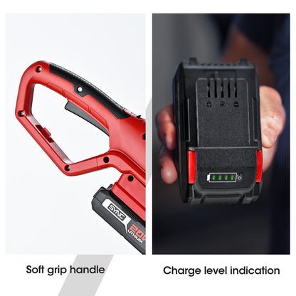 BAUMR-AG 20V SYNC Cordless Pole Saw & Hedge Trimmer Combo, 8 inch Chainsaw Pruner, Telescopic Handle, with Battery and Charger Kit