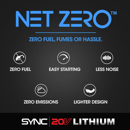 BAUMR-AG 20V SYNC Cordless Pole Saw & Hedge Trimmer Combo, 8 inch Chainsaw Pruner, Telescopic Handle, with Battery and Charger Kit