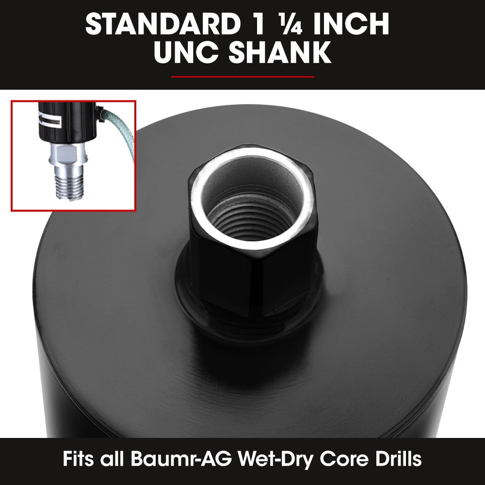 Baumr-AG Diamond Core Drill Bit 127mm Concrete Wet Dry Tile Stone Brick Marble 1-1/4 UNC