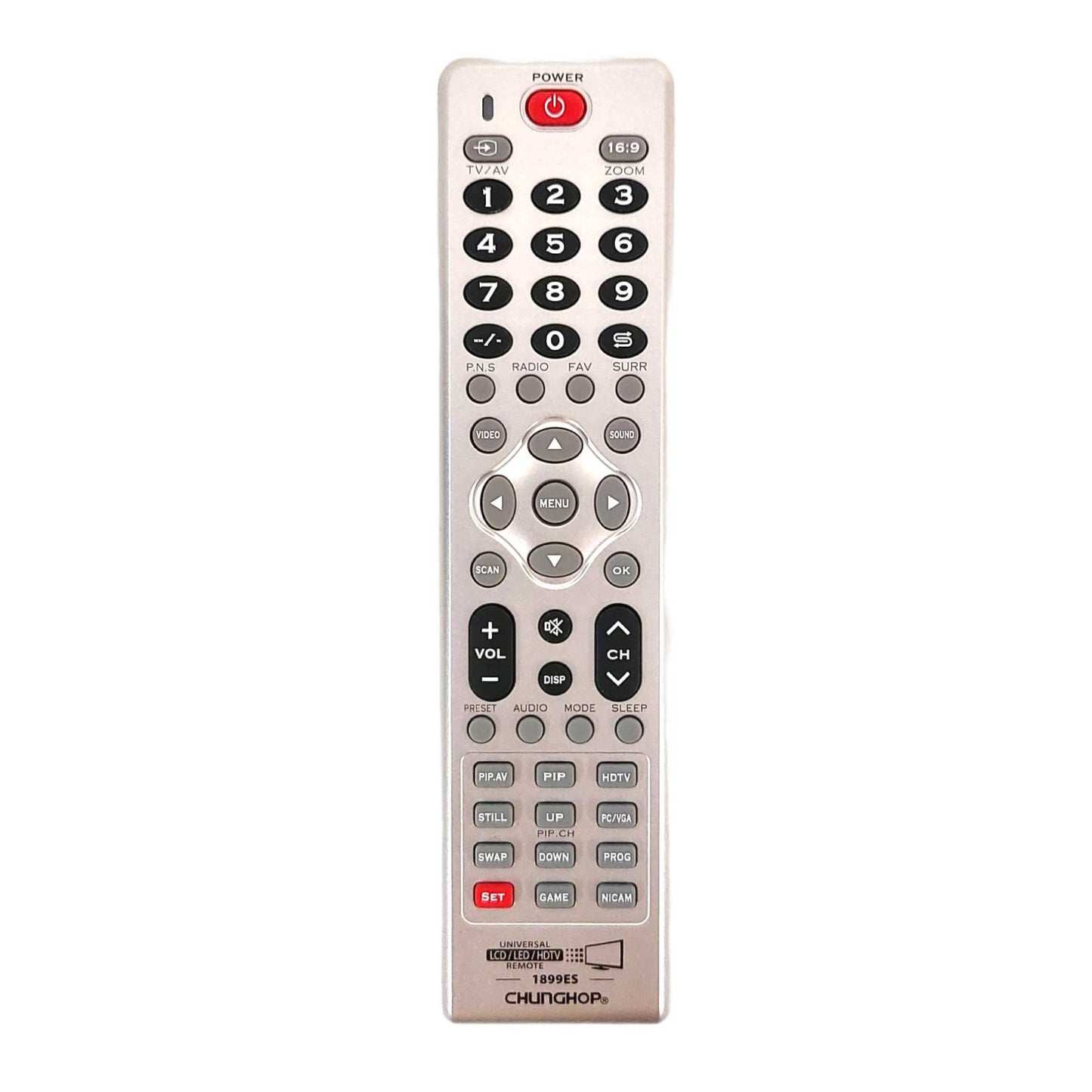 Chunghop TV Universal Remote Control Compatible with Fujitsu Haier LCD HD