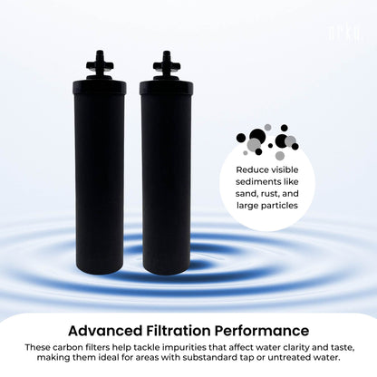 Orku Carbon Block Filter Cartridge - Replacement for Berkey BB9-2 Gravity Filter