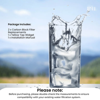 Orku Carbon Block Filter Cartridge - Replacement for Berkey BB9-2 Gravity Filter