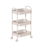 Kitchee 3-Tier Kitchen Storage Cart Trolley with Wheels - Shelf Organiser WHITE