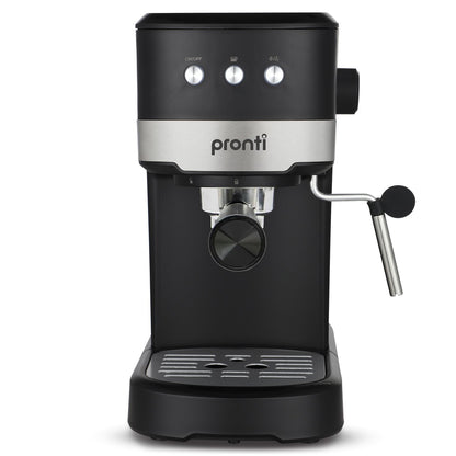 Pronti CM-850D Coffee Machine 20 Bar Espresso Maker with Milk Frother and 1.25L Tank