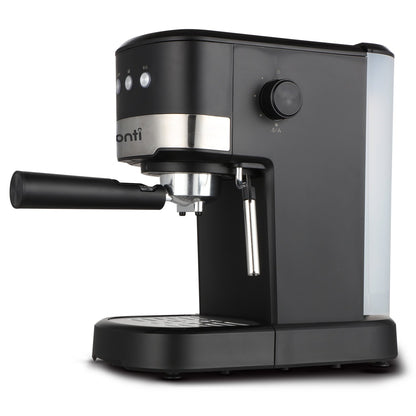 Pronti CM-850D Coffee Machine 20 Bar Espresso Maker with Milk Frother and 1.25L Tank