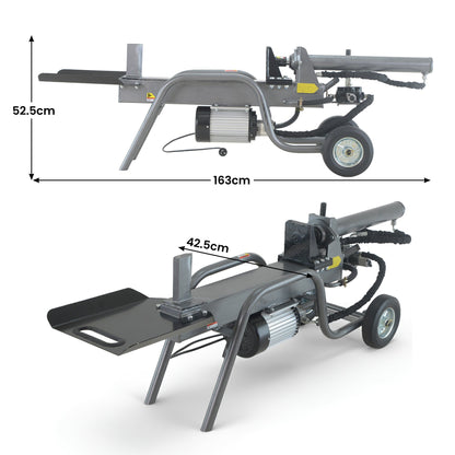Yukon 12 Tonne Electric Hydraulic Log Splitter Heavy-Duty Firewood Splitter