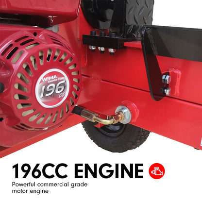 Ducar 20 Ton Petrol Hydraulic Log Splitter Wood Timber Firewood Block Cutter