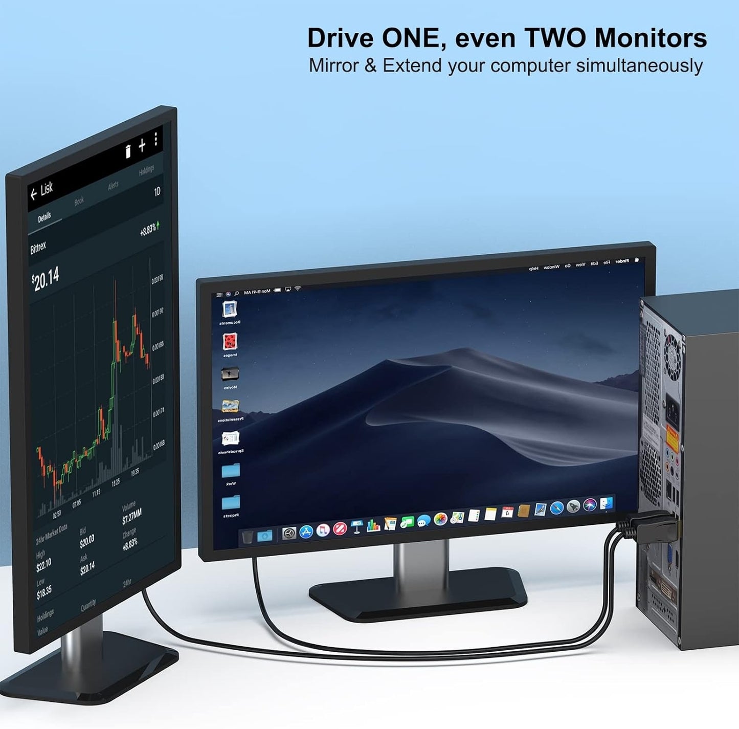 BENFEI 000123BK-10F Uni-Directional DP DisplayPort to VGA Cable Male-Male Gold-Plated Cord 3M