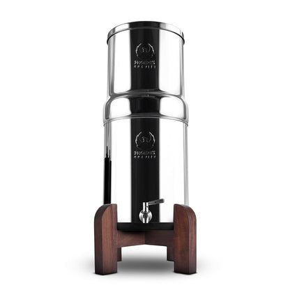 Phoenix Gravity Teak Wood Stand for Gravity water filter Systems - 8L