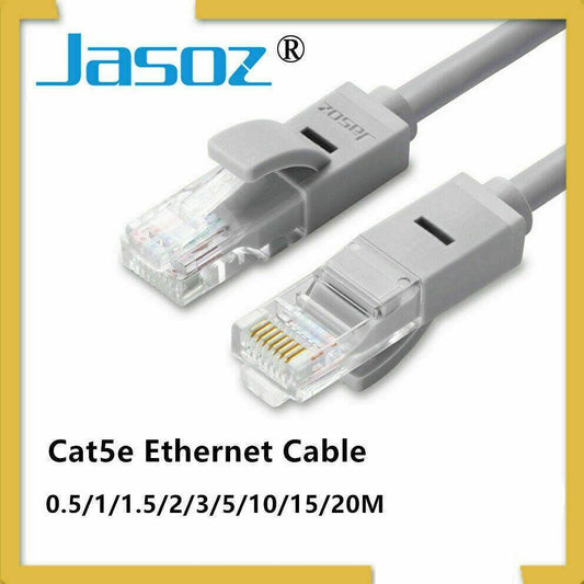 Jasoz Cat5E Ethernet Network Cable Lan Router Internet Patch 1 2 3 5 10 15 20M - 10 m
