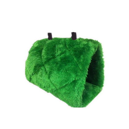 Pet Bird Parrot Parakeet Budgie Warm Hammock Cage Hut Tent Bed Hanging Cave - Yellow