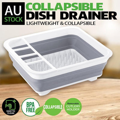 Home Master Collapsible Dish Drainer Small Spaces Camping Caravan 34CM X 28.5CM