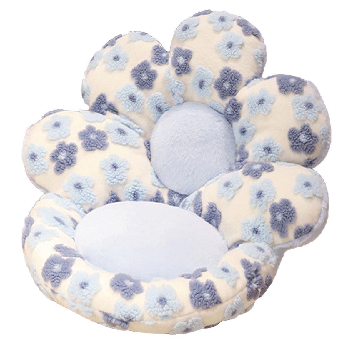 Cute Soft Seat Cushion Flower Shaped Lazy Sofa Pad for Office Chairs and Home Use - Red