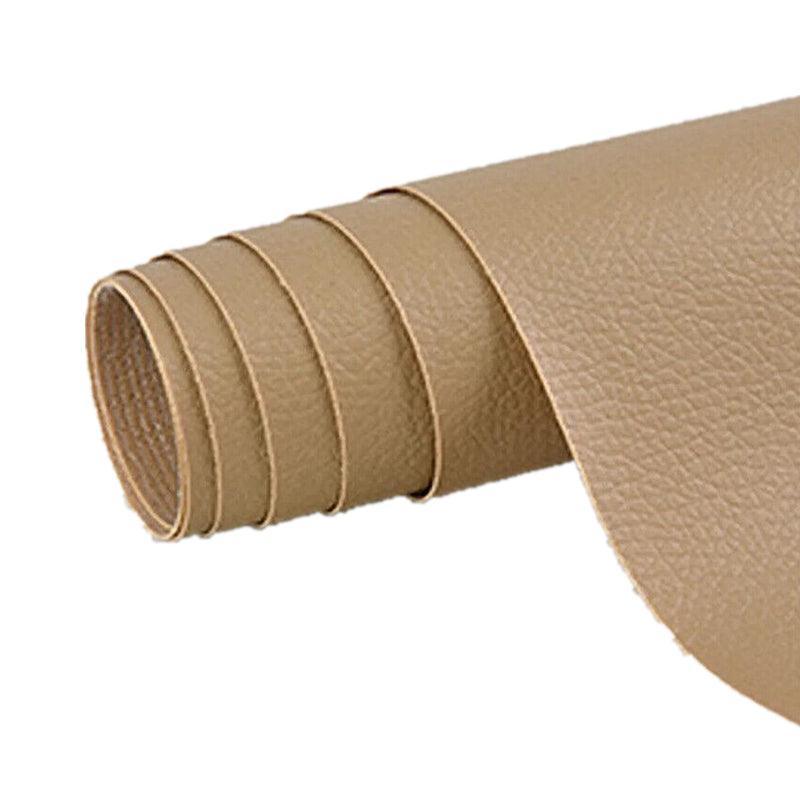 2X Self Adhesive Leather Repair Patches Kit for Sofa Couch Auto Interior Use - Brown